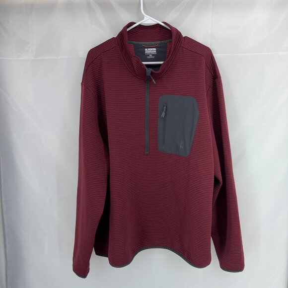 Duluth Alaskan Hardgear Men 3XL 1/4 Zip Pullover Red Blackburn Mock Standard - Picture 1 of 9